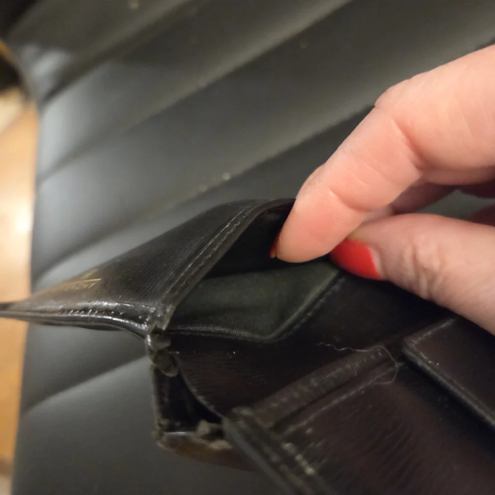 Black Leather Givenchy Gentleman Bifold Wallet